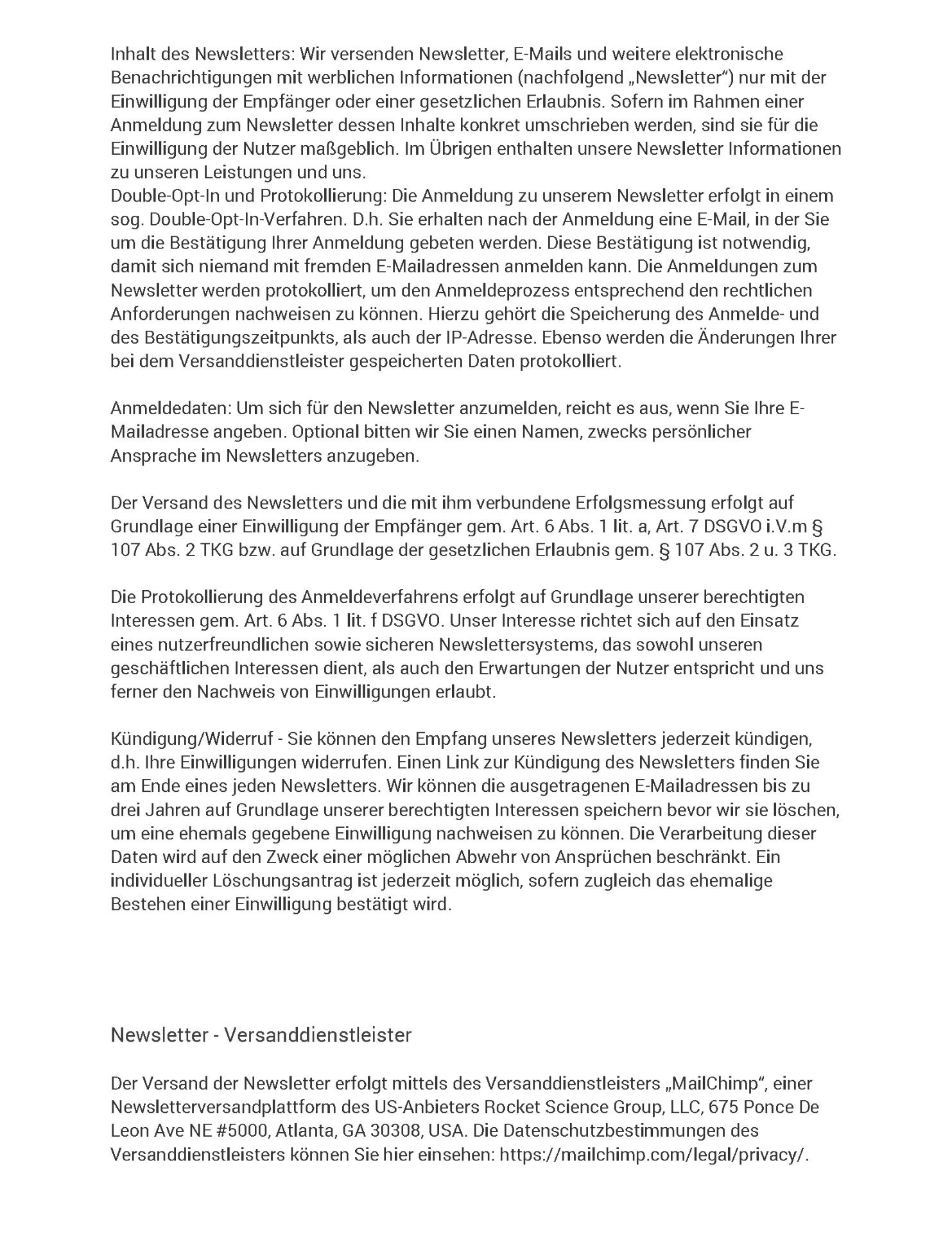 Datenschutzerklärung Seite 13